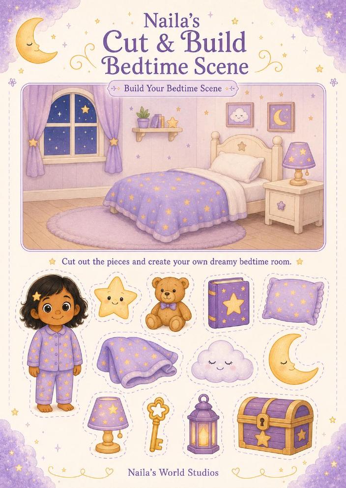 Cut & Build Bedtime Scene — preview 2